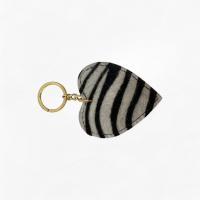 LLAVERO  CORAZÓN para mujer, Llavero con estampado de leopardo y cebra,Diseño Dulce &chic,accesorio para bolsos, ideal para regalar, - details 1