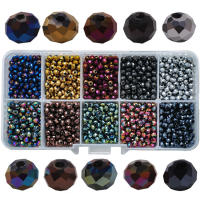 1000Pcs/Box Cristal Rondelle 4mm Austria Vidrio Redondo Muestrador Suelto De Pulseras Accesorios Para Joyería DIY Hilo De Agujas - details 1