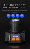 Linterna Frontal LED Con Sensor De Luz Potente Para Ciclismo Pesca Camping Impermeable Recargable Por USB Torcha Exterior - details 10