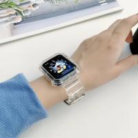 Carcasa Transparente + Correa Para Apple Watch Series 9 8 7 6 SE 5 Compatible Con Iwatch 3 Correa De Plástico 38mm 40mm 42mm 44mm 45mm 49mm - details 8