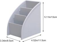 Organizador de escritorio trapezoidal control remoto titular creativo organizador de mesa para estudio Oficina sala de estar cómoda - details 2