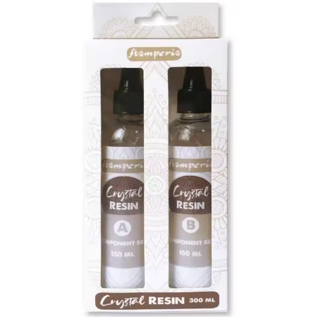 Stamperia-Crystal Resina 1:1 - 300 ml. (150ml+150ml.) - 1