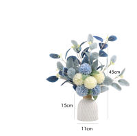 Bola De Hojas De Eucalipto Artificial 1pc Decoración Para Bodas Y Casamientos Bouquet De Crisantemo Para Decoración De Habitaciones Y Fiestas - details 4
