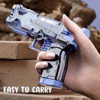 Pistola De Agua Portátil Para Niños Juguete De Combate Al Aire Libre En El Jardín Y La Piscina Manual Con Recarga Automática Para Juegos De Verano - details 4