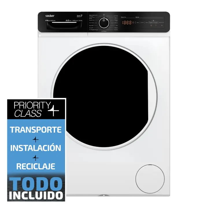 Lavadora secadora SAUBER SERIE 7-DR96143 V 9/6 kg 1400 rpm a blanco  ENVÍO E INSTALACIÓN GRATIS - 1