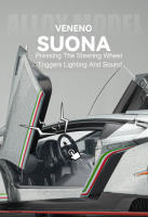 Coche Deportivo Diecast 1:24 Escala Veneno Modelo De Juguete Metálico Con Luces Y Sonido Puertas Abiertas Absorción De Choques Regalo De Colección - details 6