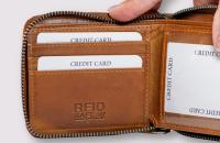 Cartera de Cuero con Cremallera y Protección RFID, Marca IULIUS - details 1