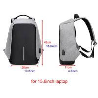 Mochila antirobo para hombre, Bolsa impermeable para portátil de 15,6 pulgadas, Mochila Escolar de gran capacidad, de diseño - details 1