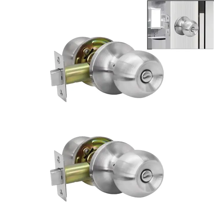 Tienda BIT 2 Manijas De Puerta With Cerradura, Manijas De Puerta De Privacidad Para Interiores De Dormitorio - 1