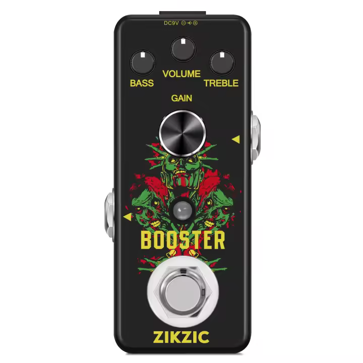 Pedal De Aumento De Guitarra Zikzic Booster Micro Limpio Verdadero Ganancia Pedal Mini Booster Puro Para Guitarra Eléctrica Con Bypass Verdadero - 1