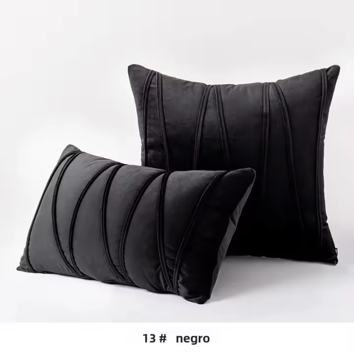  Fundas Para Cojines De Terciopelo Con Rayas 30x50cm 45x45cm 50x50cm Decorativas Modernas Para Sofá Y Coche Suaves Y Cómodas - 1