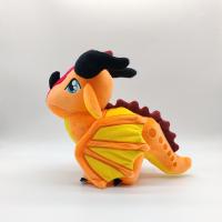 Juguete De Peluche Dragón De Fuego Suave Animal De Peluche Naranja Para Niños Y Niñas Decoración De Habitación Regalo Especial - details 2