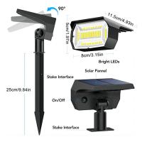 Luces Solares Para Paisaje IP65 Impermeables Con 3 Modos Luz Solar Para Jardín Camino 72/68 LED Modernas Para Exterior - details 8