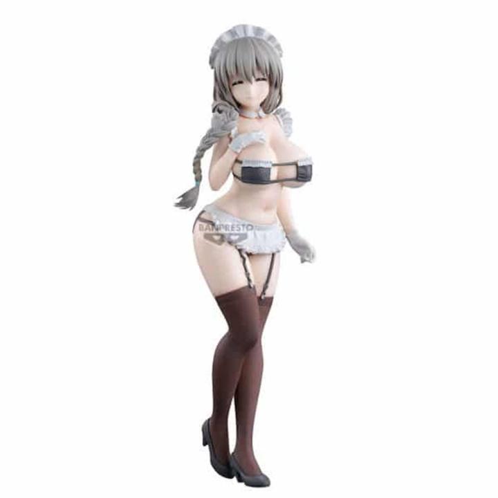 Figura de Acción Banpresto Uzaki Tsuki ¡Uzaki-Chan quiere salir! - Glitter&Glamours - Maid Ver 27 cm - Multicolor BP29241P - Figura Coleccionable - Óptimo para los fanáticos del Anime