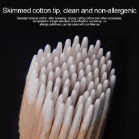 100Pcs Palillos De Manicura De Madera Con Cabeza De Algodón Para Limpieza Y Corrección Detallada Remover De Pintura De Uñas - details 3