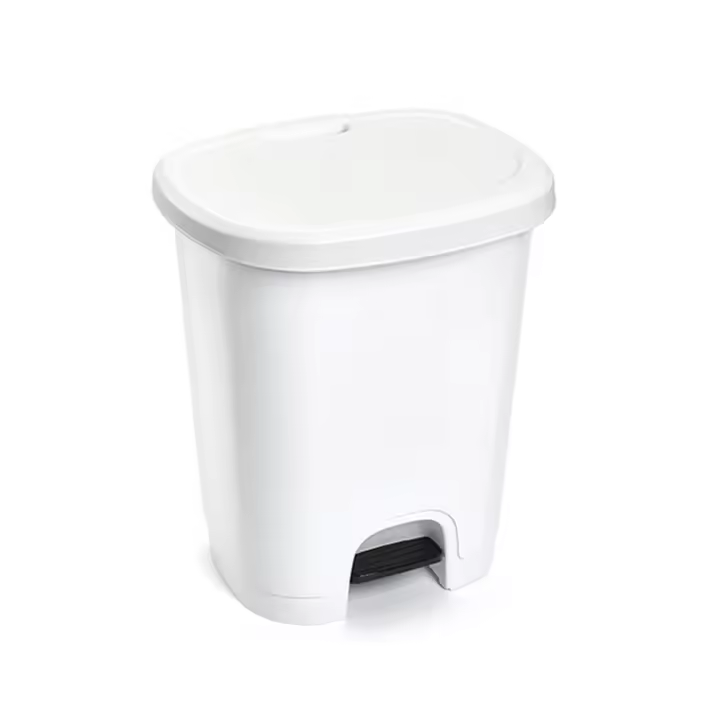 Cubo pedal 27 litros blanco - 1