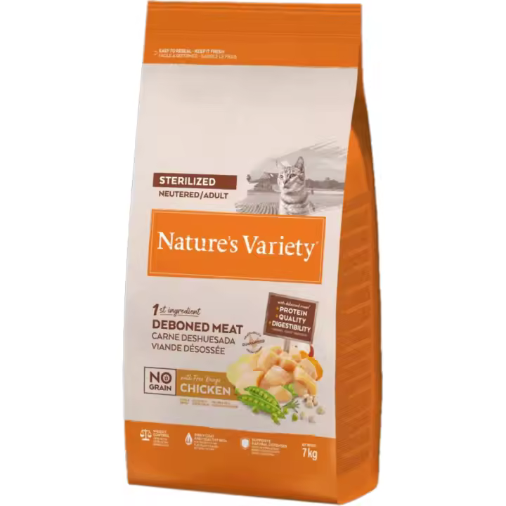 Nature's Variety Adult Sterilized No Grain Pollo Campero (pienso sin cereales) Alimento para Adultos Esterilizados sin Granos Pollo Campero - 1