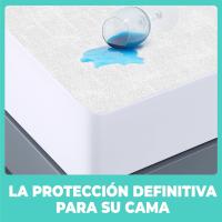Protector Colchón 90, 105, 135 o 150 cm Funda Colchón Impermeable Sábana Bajera Impermeable de poliéster y Microfibra Cubre Colchón para Cama Transpirable Cover Hipoalergénico Anti ácaros Lavable a Máquina - details 1