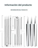 11Pcs Aparatos De Cuidado De La Piel Para Rostro Herramientas De Limpieza Profunda De Poros Agujas Para Eliminación De Acné Y Puntos Negros Herramientas De Pelaje - details 16