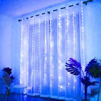 Guirnalda De Luces LED Para Cortina USB Con Control Remoto Decoración De Navidad Y Bodas Para Habitaciones Y Salones - details 6