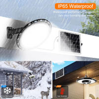 Luz Solar Exterior 5 Modos 180LED IP65 Impermeable Con Sensor De Movimiento Luz De Inundación Solar Para Granero Gazebos Jardín Garage Incluye Control Remoto - details 6