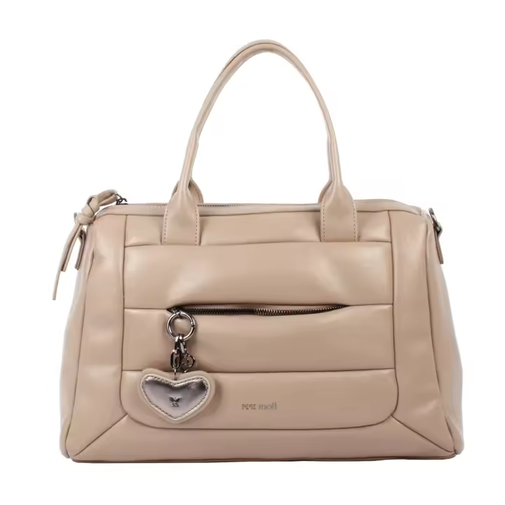 Pepe Moll mod. 242320 - Bolso acolchado con asa de mano y colgante corazon - 1