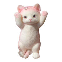Juguete De Mano De Gato Grande En Silicona Suave Para Alivio Del Estrés Regalo Para Niños Y Adultos Figura De Gato Mochi - details 11