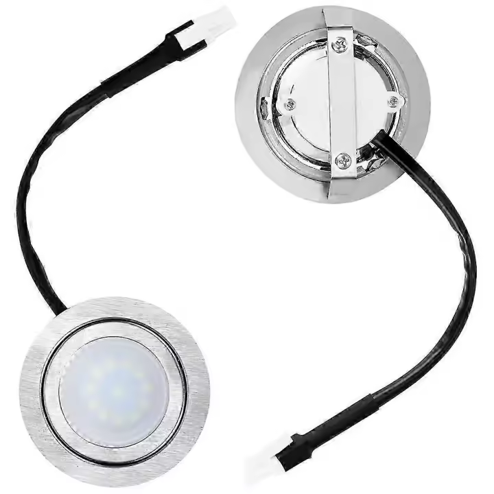 2pcs Range Hood Light Bulbs, Stainless Steel Range Hood LED Light Replacement Recessed Kitchen Range Hood Light - 1