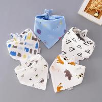 5PCS/LOT Pañuelos Para Bebé Triángulo De Algodón Con Estampado De Dibujos Animados Toalla De Saliva De Algodón Para Bebés Niños Y Niñas De 1-3 Años Accesorios Para Bebés - details 6