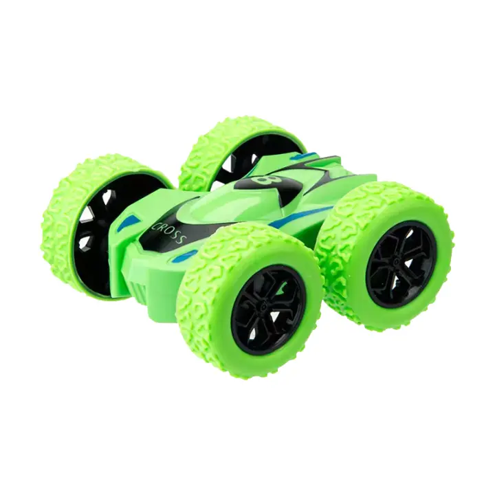 Coche De Maniobras Estelares Doble Cara 4pcs/2pcs/1pc Juguete De Inercia Para Juego Alto Material ABS Adecuado Para Edad 6-12 - 1