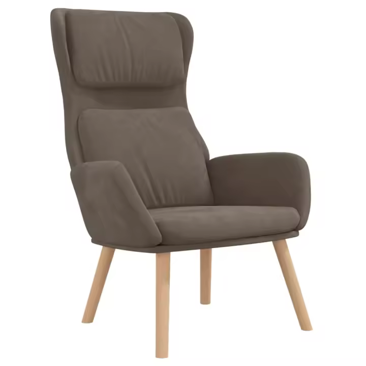 vidaXL Sillón de relax de terciopelo Gris claro, Gris oscuro, Verde oscuro Sillon Dormitorio Sillon Comodos Silla Relax Sillón Sofá - 1