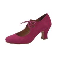 Zapatos De Baile Flamenco Antelina Cordones Para Mujer - details 0