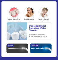 Irrigador Oral Eléctrico 1000ml Con Polvo Dental Agente De Limpieza Oral SPA Desinfección UV 7 Boquillas Para Cuidado Dental Adultos - details 3