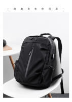 Mochila Casual Para Hombres Viaje Tendencia Estudiante De Colegio Moda Coreana Versión Mochila Escolar Impermeable Con Cierre De Cremallera - details 5