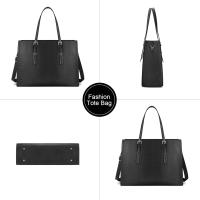 Bolso de cuero para portátil de 15,6 pulgadas para Mujer, impermeable, maletín profesional para hombre, Gran capacidad - details 3