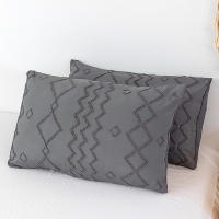 Set De Fundas Para Edredón 3pcs Diseño Geométrico Y Cuadros Tufted Cómodo Y Suave Para Todas Las Estaciones Poliéster 100% - details 7