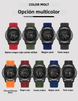 Reloj Digital SANDA Con Correa De Nylon Multifuncional Resistente Al Agua Para Estudiantes Reloj Deportivo Militar Con Alarma Y Pantalla LED - details 10