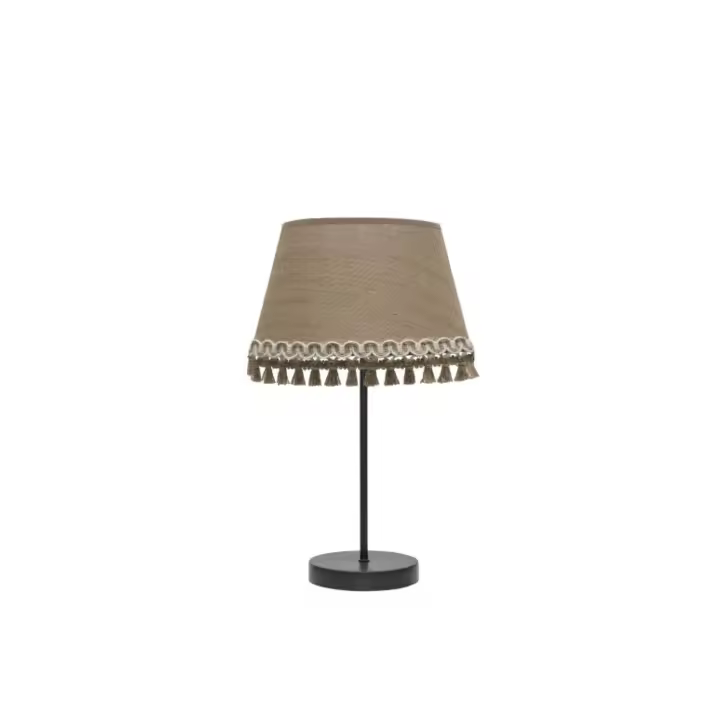 Fabrilamp - Sobremesa Ada 1xe14 Negro/arena 43x25x25 Cm - 1