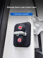 Cubiertas Para Cerraduras De Puertas De Coche 2pcs Accesorios Automóviles Para Mini Cooper JCW R55 R56 R60 F54 F55 F56 F60 Countryman Clubman Estampados Creativos En Color Negro - details 0