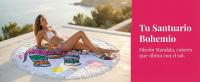 Toalla de Playa Redonda Bohemia Elefante 150cm con Flecos, MEJORADA, Microfibra Antiarena, Secado Rápido 580g, Manta Mandala para Playa, Yoga, Picnic y Decoración - details 1