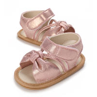 Zapatillas De Verano Para Bebé Niña Con Lazo Antideslizante Suaves Y Cómodas Suela De Goma Zapatos De Primera Caminata Para Princesa - details 11