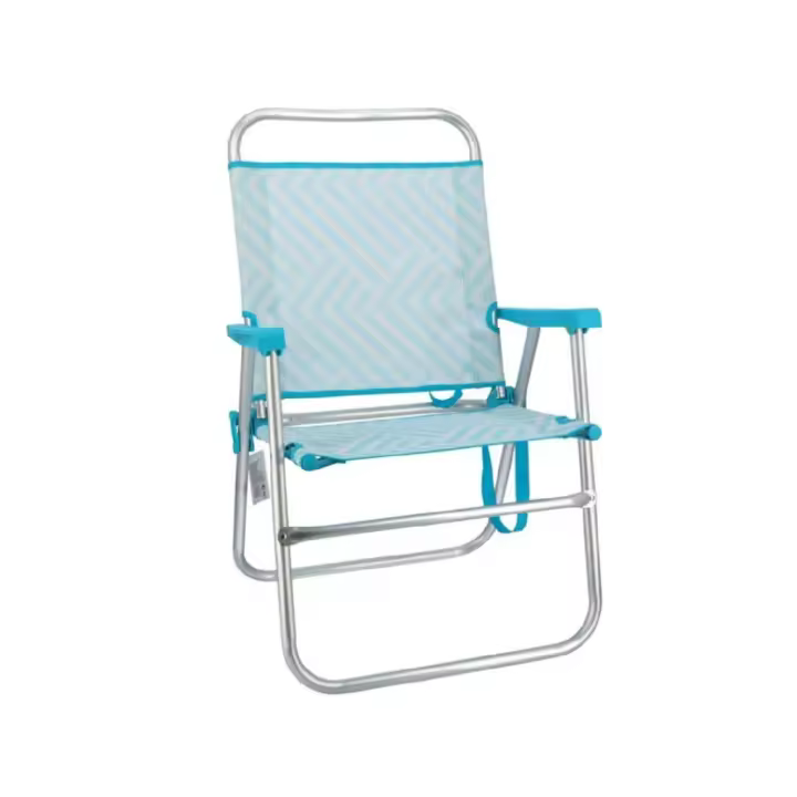 Aktive MIRAMAX Silla Playa Plegable Azul Waves 51x56x90 Cm - 1