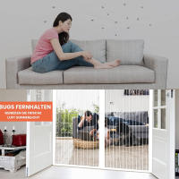Nueva Cortina De Puerta Magnética Sin Perforar Anti-Mosquitos Insectos Y Moscas Cierre Automático Ventilación Doméstica Material De Malla De Nylon - details 7