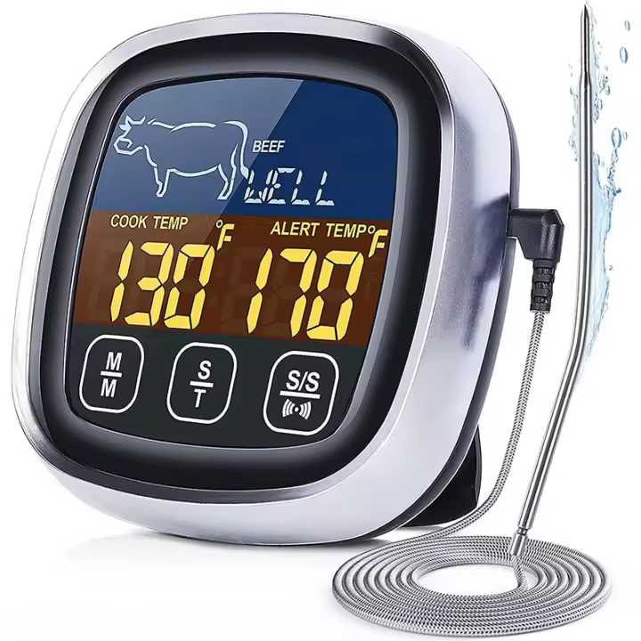 Termómetro De Cocina Digital Para Carne Y Horno Resistente Al Agua Con Probing Medidor De Temperatura Para BBQ Y Cocina - 1