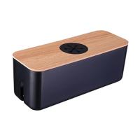 Caja De Almacenamiento De Cable De Madera Caso De Almacenamiento De Línea Eléctrica Organizador De Cargador Y Enchufe a Prueba De Polvo Para El Hogar - details 7