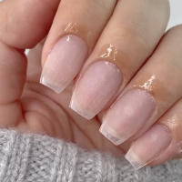 XXS Tiras De Gel Suave Para Extensión De Uñas En Forma De Cofia Sobremano Completo En Color Francés Herramienta De Manicura - details 4