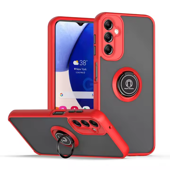 Estuche Mate Antichoque Para Samsung Galaxy A11 A24 A25 A33 A34 A54 A05S A15 Con Anillo Magnético Soporte Y Protección Completa - 1