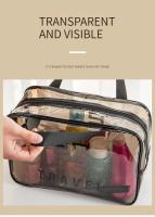 Estuche De Maquillaje Transparente PVC Organizador De Cosméticos Portátil Multipropósito Para Viajes Estuche De Entrenamiento Para Brochas De Maquillaje - details 3