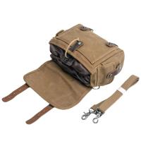 Bolsa De Silla Retro Para Motocicleta Impermeable Gran Capacidad Bolsas Lateral De Motocicleta Canvas Vintage Mochila De Motocicleta - details 9