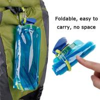 Bolsa De Agua Plegable Ultra Ligera De 700ml Para Deportes Al Aire Libre Y Camping Con Manija Y Ganchillo Utensilio De Cocina Para Adultos - details 2